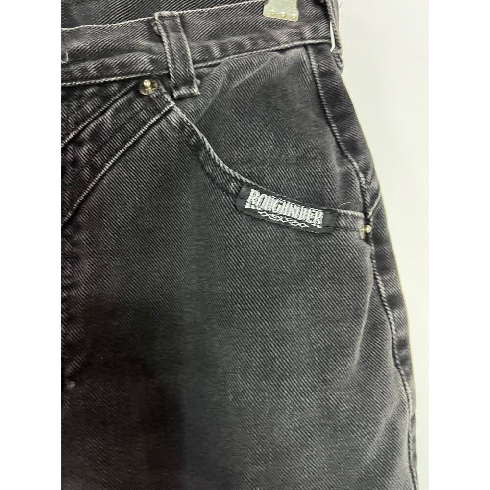 Vintage RoughRider Black wash denim jeans Waist size 26in - Picture 3 of 6